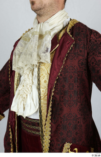 Photos Man in Historical Dress 40 18th century historical clothing red gold and jacket upper body 0003.jpg